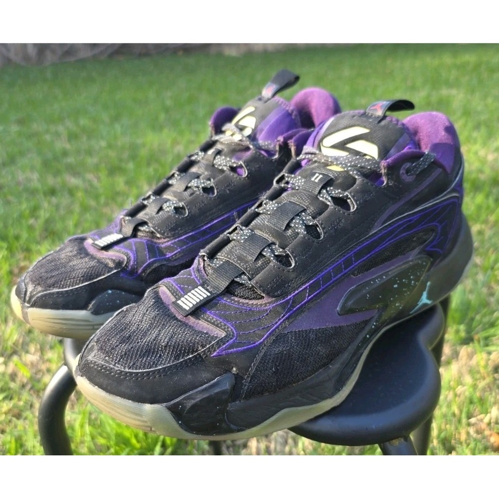 Jordan Luka 2 Cave Purple Black Lime Glow Basketball Shoes DX8835-005 Mens